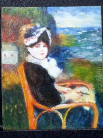 (image for) Miniature "By the Seashore" Replica Painting by Larry Morganti