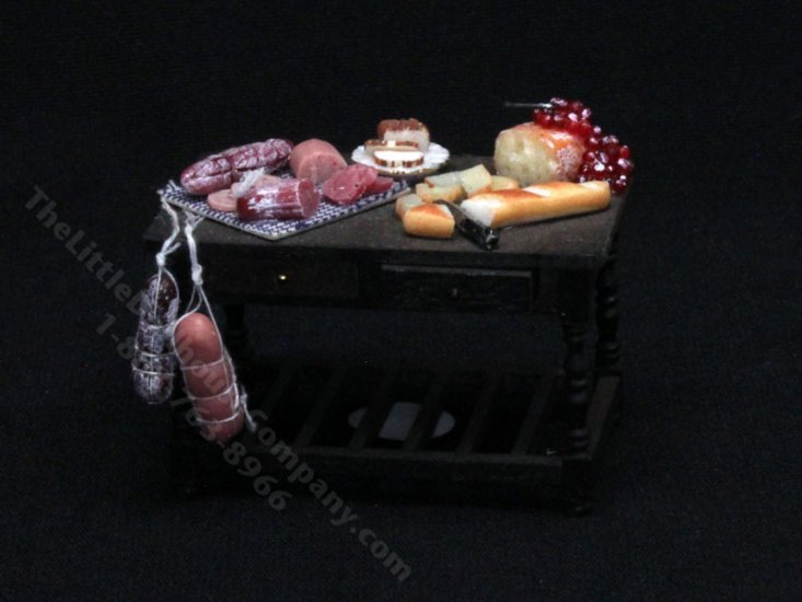 (image for) 1:24 Scale Miniature Deli Preparation Table for Dollhouses