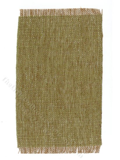 (image for) Miniature Green Woven Rug for Dollhouses