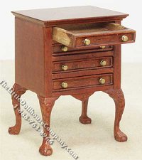(image for) Miniature New Walnut Jackson Night Stand for Dollhouses