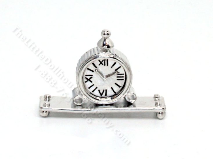 (image for) Miniature Sleek Mantle Clock for Dollhouses