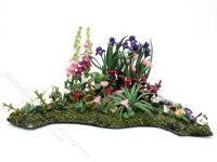 (image for) Miniautre Corner Flower Landscape for Dollhouses