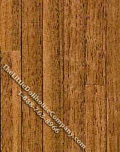 (image for) Dollhouse Scale Model Dark 1/2" Plank Wood Floor