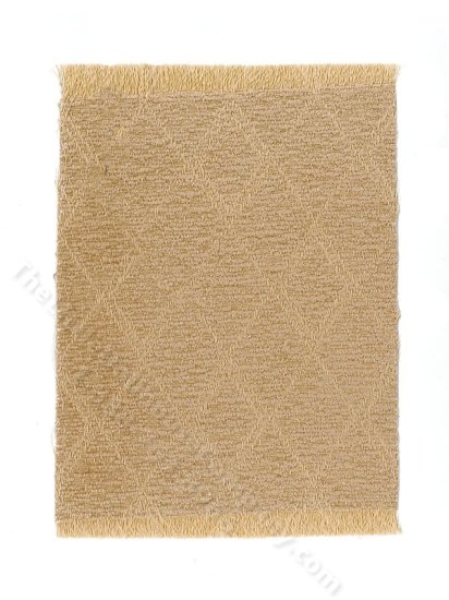 (image for) Miniature Beige Diamond Rug for Dollhouses