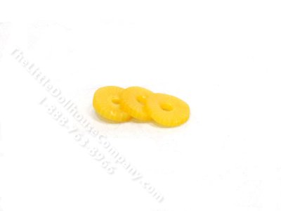 (image for) Miniature Pineapple Rings for Dollhouses