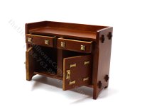 (image for) Miniature Replica Gustav Stickley Walnut Sideboard for Dollhouses