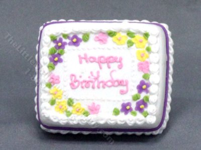 (image for) Miniature Birthday Cake for Dollhouses