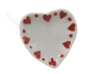 (image for) Miniature Heart Plate for Dollhouses
