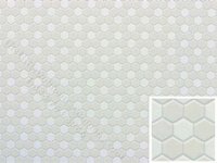 (image for) Dollhouse Scale Model White and Grey Small Hexagon Tile Sheet