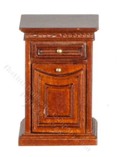 (image for) Miniature Sheraton Nightstand for Dollhouses - Walnut