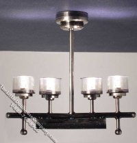 (image for) Miniature 4 Bulb Battery Operated Ceiling Light for Dollhouses