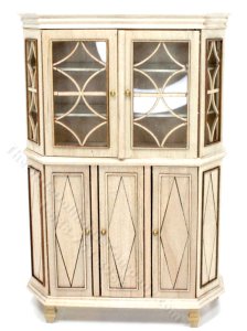 (image for) Miniature Unfinished Decorative Hutch for Dollhouses