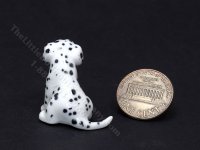 (image for) Miniature Porcelain Dalmatian Figurine for Dollhouses
