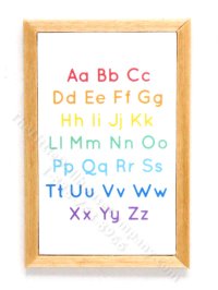 (image for) Miniature Rainbow Alphabet Print for Dollhouses