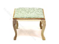 (image for) Miniature Unfinished Stool with Cushioned Seat