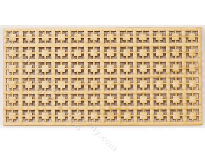 (image for) Miniature Square Pattern Window Lattice for Dollhouses