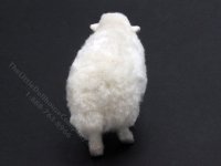 (image for) Miniature Vintage Handmade Flocked Sheep for Dollhouses