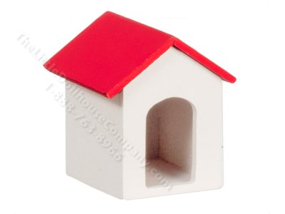 (image for) Dollhouse Miniature Red-roofed Doghouse