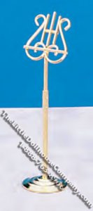 (image for) Miniature Brass Music Stand for Dollhouses