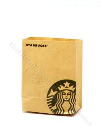 (image for) Miniature Starbucks Shopping Bag without Handles