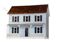 (image for) The Little Dollhouse Company Oakwood Assembled Dollhouse