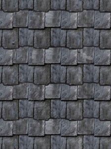 (image for) Dollhouse Scale Model Slate Roof Paper