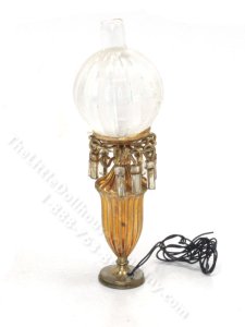 (image for) Miniature Brass and Glass Lamp for Dollhouses