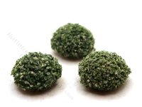 (image for) Miniature 1 inch White Mound Bush (3 pack) for Dollhouses
