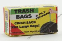 (image for) Miniature Box of Trash Bags For Dollhouses