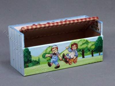 (image for) Miniature Raggedy Ann Toy Box for Dollhouses