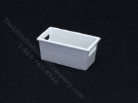 (image for) Miniature White Storage Bin for Dollhouses