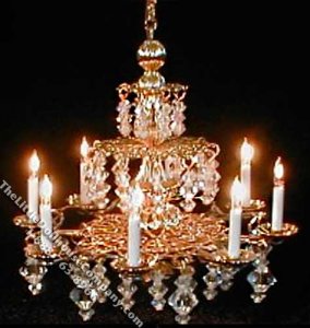 (image for) Miniature Symphony Gold Chandelier