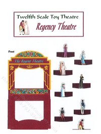 (image for) Miniature Toy Regency Pantomime Theatre Kit for Dollhouses