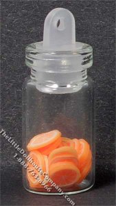 (image for) Miniature Sliced Oranges in a Jar for Dollhouses