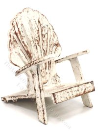 (image for) Miniature Handmade Shellback Adirondack Chair for Dollhouses