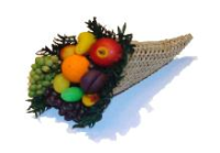 (image for) Miniature Fruit Cornucopia by Amy Robinson