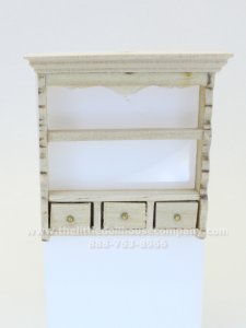 (image for) Miniature Unfinished Wall Hanging Three Drawer Shelf