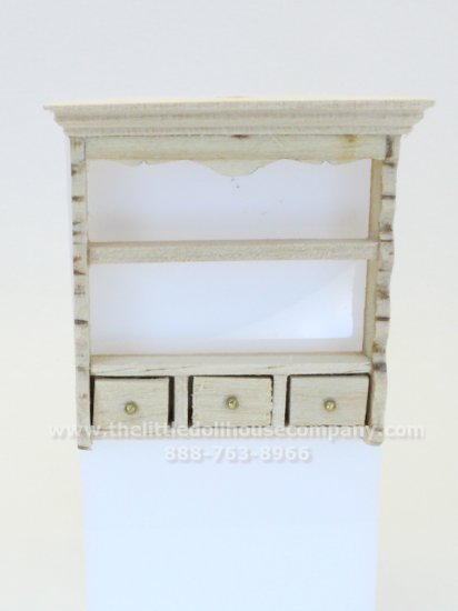 (image for) Miniature Unfinished Wall Hanging Three Drawer Shelf