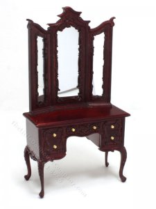 (image for) Miniature Art Nouveau Mahogany Vanity