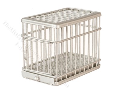 (image for) 1:24 Scale Miniature Dog Cage / Crate for Dollhouses