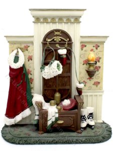 (image for) Miniature Sculpted Hallway Stand with Winter Accessories