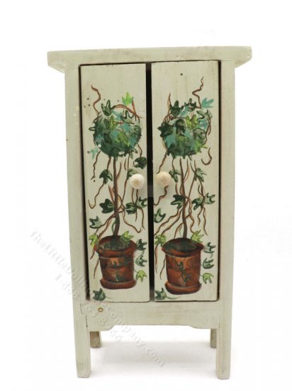 (image for) Miniature Topiary Motif Wardrobe for Dollhouses