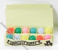 (image for) Miniature Carton of Coloured Eggs for Dollhouses