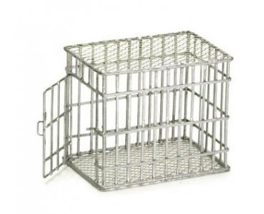(image for) Dollhouse Scale Model Small Dog Cage / Crate