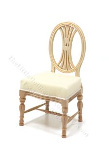 (image for) Miniature Dianna Gustavian Chair for Dollhouses