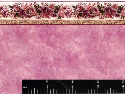 (image for) Pink Wash Pattern Miniature Wallpaper for Dollhouses