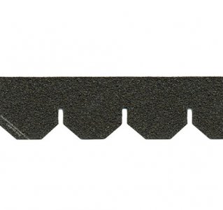 (image for) Dollhouse Scale Model Asphalt Shingles-Black Hexagonal