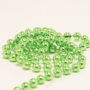 (image for) String of Miniature Round Green Christmas Ornaments
