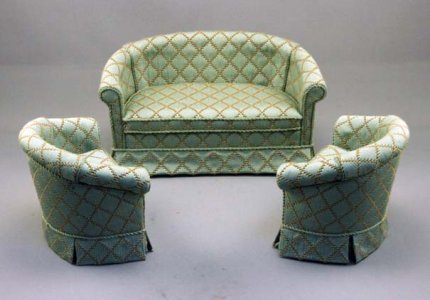 (image for) Dollhouse Miniature Living Room Set by Judith Blondell