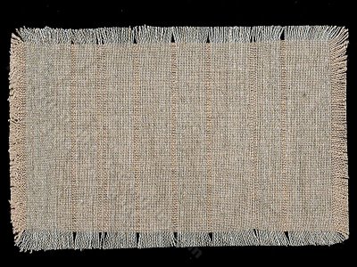 (image for) Miniature Natural Fringe Rug for Dollhouses - Medium